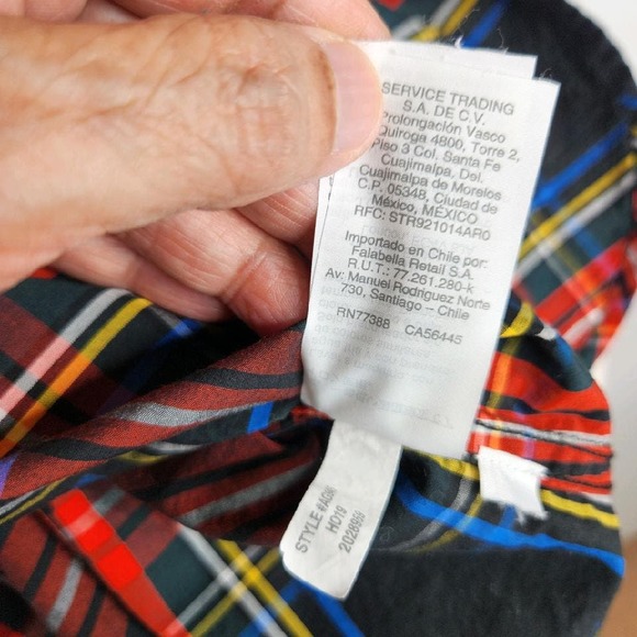 J. Crew Classic Fit Button Up Shirt Mixed Stewart Tartan Plaid Women's Size 6 - Picture 15 of 15